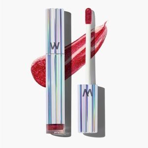 Wonderskin Wonder Blading Top Gloss - Red Lip Gloss  RED GLITTER